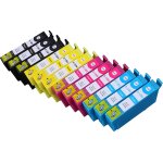 12 x cartouche d'encre avec puce compatible epson c13t12854010, t1285 pour imprimantes stylus office ...