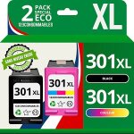 123consommables - 301xl cartouches d'encre remplacement pour hp 301 xl noir et couleur grande capacit� ...