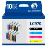 123consommables - lc970 - cartouche d'encre compatible pour brother lc - 970 lc - 1000 xl pour brother ...