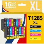 123consommables - t1285 - pack de 16 cartouches d'encre compatible avec epson t1285 renard (t1281 t1282 ...