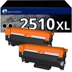 123consommables - tn2510 xl - pack 2 toners compatible avec brother tn - 2510 xl pour brother mfc - l2800dw ...