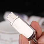 128 go cl� usb en m�tal - �tanche - haute vitesse m�moire - usb2. 0