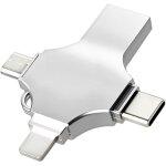 128gb flash drive, no app, usb flash drive for ios / android / pc, 20mbps read / write, 4 in 1 port with ... 128gb flash drive, no app, usb flash drive for ios / android / pc, 20mbps read / write, 4 in 1 port with ...