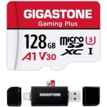 128gb microsdxc memory card with usb type c card reader, gaming plus series, speed up to 100mb / s, for ...