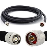 12m rp - tnc m�le � n m�le c�ble coaxial - hf400 flexible 50 ohm c�ble d'extension (�quivalent lmr400 ...