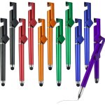 12pcs stylet tablette, tactile ecran stylus pen portables couleur grand volume support de tlphone portable ...