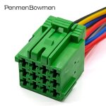 12pin female 1 pc amp tyco te � - lecteur cd de voiture 12 broches, faisceau de c?�bles, connecteur electroniq ...