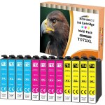 12x t0715 cartouches d'encre compatibles pour stylus bx300f sx610fw sx600fw sx510w sx400 sx410 sx415 ...