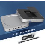 13 en 1 mac mini dock avec boîtier de disque dur pour mac mini m1 avec emplacement ssd / hdd, hdmi, vga, ... 13 en 1 mac mini dock avec boîtier de disque dur pour mac mini m1 avec emplacement ssd / hdd, hdmi, vga, ...