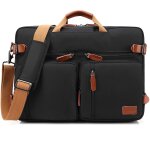 15. 6 pouces sacoche d'ordinateur portable convertible sac a bandoulire sac a main porte document d'affaires ...