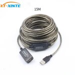 15m 5m 10m 20m usb 2. 0 rallonge usb rallonge m�le � femelle r�p�titeur actif connecteur usb cordon c�ble ...