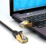 15m cat6 ethernet cable, 10gbps bandwidth, frequency band up to 600mhz, rj45 connector, twisted pair ...