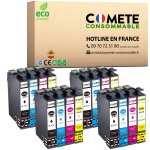 Comete - 16xl - 16 cartouches d'encre compatibles avec epson 16 xl t1631 stylo plume - pour cartouche ...