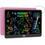 16 pouces lcd tablette d'criture color ardoises de gribouillage, [plus lumineuse] enfants tablettes ...