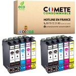 Comete - 16xl - 10 cartouches d'encre compatibles avec epson 16 xl t1631 stylo plume - pour cartouche ... Comete - 16xl - 10 cartouches d'encre compatibles avec epson 16 xl t1631 stylo plume - pour cartouche ...