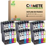 Comete - 16xl - 30 cartouches d'encre compatible avec epson 16 xl t1631 stylo plume - pour cartouche ... Comete - 16xl - 30 cartouches d'encre compatible avec epson 16 xl t1631 stylo plume - pour cartouche ...