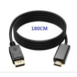 180cm - adaptateur displayport vers hdmi 4k, convertisseur mâle, dp vers femelle, câble tv hd, adaptateur ... 180cm - adaptateur displayport vers hdmi 4k, convertisseur mâle, dp vers femelle, câble tv hd, adaptateur ...
