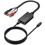 192khz convertisseur dac convertisseur optique vers rca vers analogique spdiftoslink adaptateur 3, 5mm ...