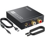 192khz dac audio, adaptateur optique jack convertisseur optique rca 3. 5mm convertisseur analogique numerique ...
