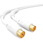 1m de c�ble d'antenne 8k uhd c�ble d'antenne hdtv reliant le c�ble coaxial � la prise c�ble coaxial plaqu� ...