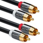 1m cble cinch stro audio cinch rca 2x prises cinch vers 2x prises cinch installations hifi rcepteurs ...