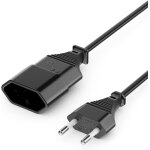 1m rallonge cble electrique type c fiche euro prise vers type - c euro jack tv pc moniteur lampes beamer ...