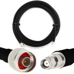 1m rp - sma m�le vers n m�le c�ble coaxial - hf400 flexible 50 ohm c�ble d'extension (�quivalent lmr400 ...