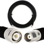 1m tnc m�le vers tnc femelle c�ble coaxial - hf400 flexible 50 ohm c�ble d'extension (�quivalent lmr400 ...