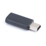 1pc entrée adaptateur micro usb + sortie mini usb micro usb femelle à mini usb mâle 1pc entrée adaptateur micro usb + sortie mini usb micro usb femelle à mini usb mâle