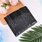 1pc langue clavier autocollants mise en page avec bouton lettres alphabet pour ordinateur clavier �tanche ...