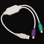 1pc usb mle  ps2 femelle cble adaptateur convertisseur utilisation pour clavier souris
