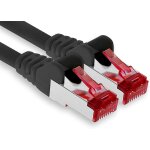 1x 1m cat6 s / ftp patch cable pimf shielded cat. 6 network cable rj45 ethernet cable lan router dsl ...