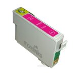 1x cartouche d'encre compatible - avec puce - magenta pour epson / stylus / office / wifi dx8450 dx400 ...