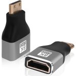 2. 1 adaptateur mini hdmi 8k, 2 paquet adaptateur mini hdmi mle vers hdmi femelle, compatible avec ordinateur ...