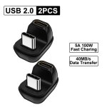 [ 2 / 1 pièces usb4. 0 40gbps adaptateur usb c mâle à femelle 180 100w convertisseur de synchronisation ... [ 2 / 1 pièces usb4. 0 40gbps adaptateur usb c mâle à femelle 180 100w convertisseur de synchronisation ...