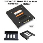 2. 5 pouces ssd hdd a 3. 5 pouces de montage en mtal support adaptateur dock support de disque dur pour ...