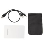 2, 5 pouces usb 2. 0 sata hdd box disque dur botier externe pour ordinateur portable pc blanc