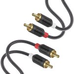 2, 7 m cble rca, cble audio stro rca / cinch, cble 2 rca mle  2 rca mle pour systme hi - fi, ...