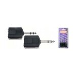 2 adaptateurs jack m�le st�r�o - double jack femelle stagg