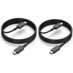2 c�bles usb - c vers usb - c charge rapide pour samsung galaxy a56 a36 a15 a16 a17 - noir 1, 8m - efconnectio ...