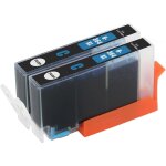 2 cartouches d'encre cyan pour remplacer hp 364bk (xl capacit) compatible / non - oem pour hp photosmart ...
