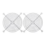 2 grilles métalliques pour ventilateur de boîtier d'ordinateur 120 x 120 mm 2 grilles métalliques pour ventilateur de boîtier d'ordinateur 120 x 120 mm