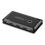 2 ordinateurs partage de périphériques usb 2. 0, boîtier de commutation kvm, commutateur usb 2. 0 2x4, ... 2 ordinateurs partage de périphériques usb 2. 0, boîtier de commutation kvm, commutateur usb 2. 0 2x4, ...