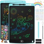 2 pack tablette d'criture lcd 10 pouces, lcd tablette dessin avec ecran color, bloc d'criture effaable ...