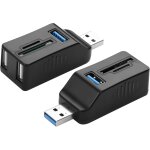 2 pc usb - a a usb3. 0 + dual usb2. 0 + tf / sd lecteur de cartes 5 en 1 station d'accueil pour ordinateurs ...