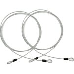 2 pcs 5mm cable sécurité en acier inoxydable cable de securite avec double bouble universel cadenas de ... 2 pcs 5mm cable sécurité en acier inoxydable cable de securite avec double bouble universel cadenas de ...