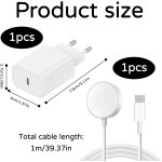 2 pcs chargeur watch, chargeur montre watch, 2 en 1 câble compatible avec, 20w rapide et cable usb c ... 2 pcs chargeur watch, chargeur montre watch, 2 en 1 câble compatible avec, 20w rapide et cable usb c ...