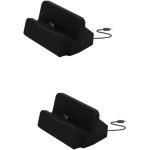 2 pices chargeur de bureau usb type c avec station accueil et support stable charge rapide pour et appareils ...