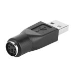 2 pices / pack usb 2. 0 a mle  pour ps2 femelle adaptateurs convertisseur connecteur utilisation pour ...