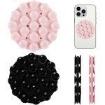 2 pices rond support de tlphone a ventouse silicone, silicone ventouse tlphone, support telephone ...